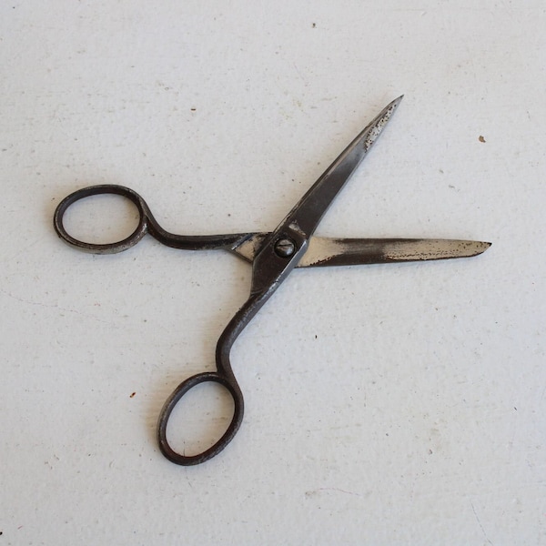 Vintage Antique 1800s Scissors, D Peres Solingen Shears, Germany Victorian Cutlery