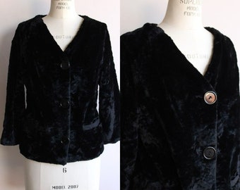 veste vintage des années 1960, manteau d'opéra noir en fausse fourrure, veste courte de cocktail de soirée