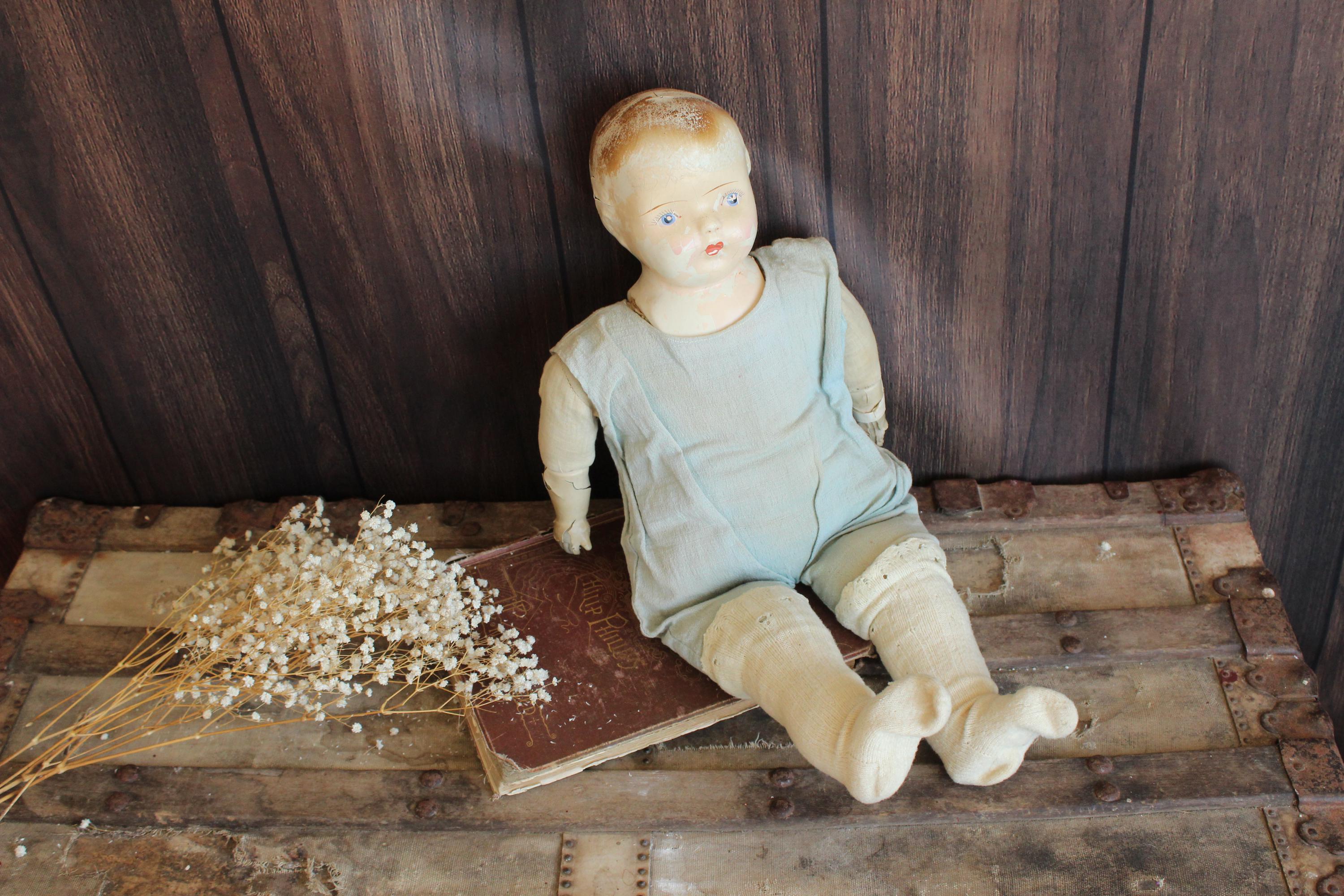 和製ドール Baby Doll Type3 日本製1915年～1926年頃 1930s Large Baby Doll - Etsy