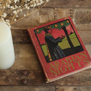 Vintage Antique 1890s Book, &quot;Arabian Nights&quot;  Henry Altemus, Illustrated