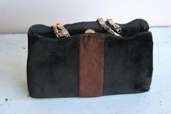 Vintage 1970s Purse, Neusteters Black And Brown V… - image 7