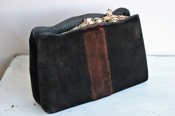 Vintage 1970s Purse, Neusteters Black And Brown V… - image 3