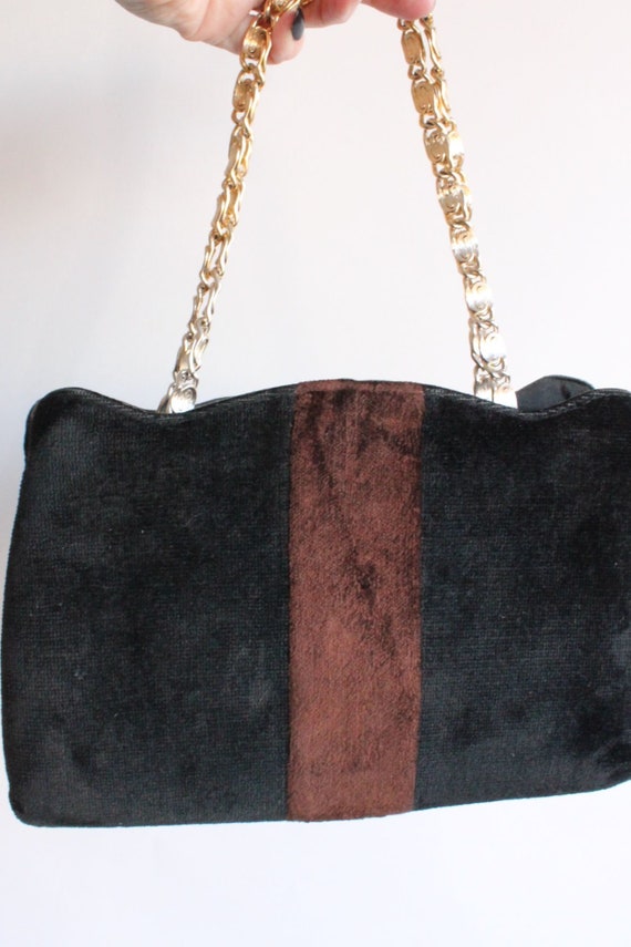 Vintage 1970s Purse, Neusteters Black And Brown V… - image 10