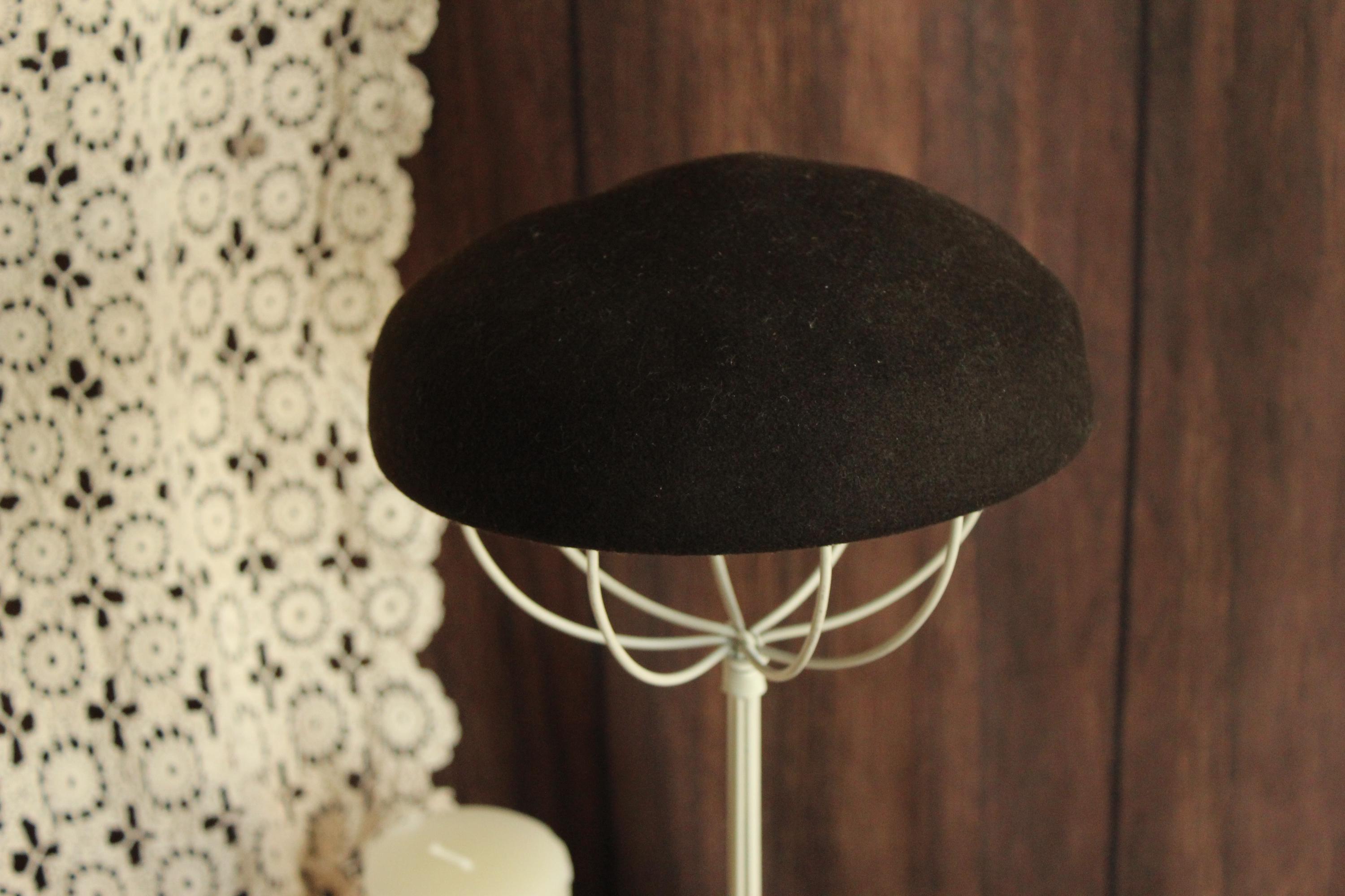 Vintage 1940s/50s Union Made Merrimac Peachbloom Velour Beret by Marshall Field Merrimac Vintage Hat - Etsy main image 3