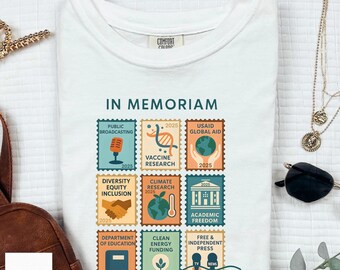 Retro In Memoriam Shirt, Pro Democracy Tshirt, Anti Fascism Tee, Resist Protest Top, Liberal Political Graphic Tee, Activism Shirt