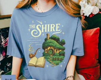 The Shire Shirt, The Lord Of The Rings Shirt, Christmas Gift for Hobbit Lovers, Fantasy Book Lover Shirt, LOTR Tolkien Fans Gift Bookish Tee