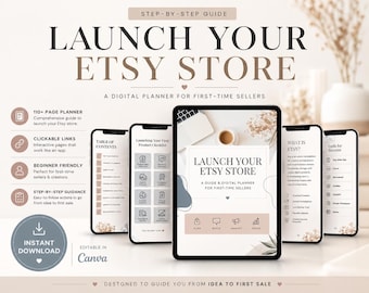 Planificador y libro electrónico para tiendas Etsy: Guía empresarial paso a paso (descarga en PDF)