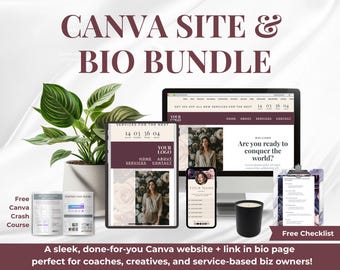Canva Website Template: Sales & Landing Page for Coaches (Link in Bio Included)