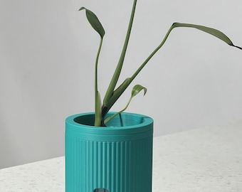 Modern Self-Watering Plant Pot: Edené Micro Semi-Hydroponic Planter for LECA or PON 14 Colours