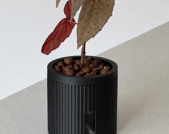 Modern Self-Watering Plant Pot: Edené Mini Semi-Hydroponic Planter for LECA or PON 10 Colours
