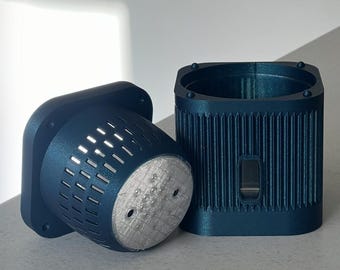 Unique Self-Watering Plant Pot: Cube 'Cubix' Semi-Hydroponic Planter for LECA or PON 14 Colours