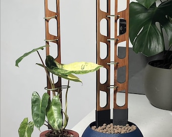 Red Cedar 2 Pack Plant Trellis: 'Linka' Slim Geometric Design