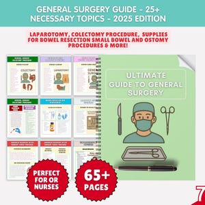 General Surgery Study Guide: Nursing & Medical Notes (2025 Edition) (PDF File)