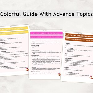 Addiction Recovery Group Therapy Games, Coping Skills (PDF File) image 10