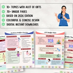 医療コーディング修飾子クイックリファレンスガイド、ICD-10、70ページ以上、2026年版（ハイパーリンク付き） 画像 3