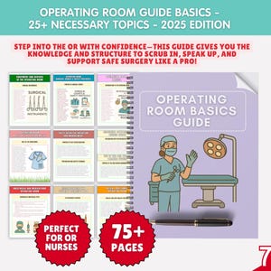 Ultimate Operating Room Basics Bundle, Surgical Guide, Surgery, Nursing Study Guide, 2025 Edition