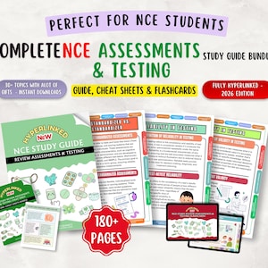 Studiegids examen NCE-counseling, spiekbriefjes en flashcards (pdf-bestand, editie 2026)