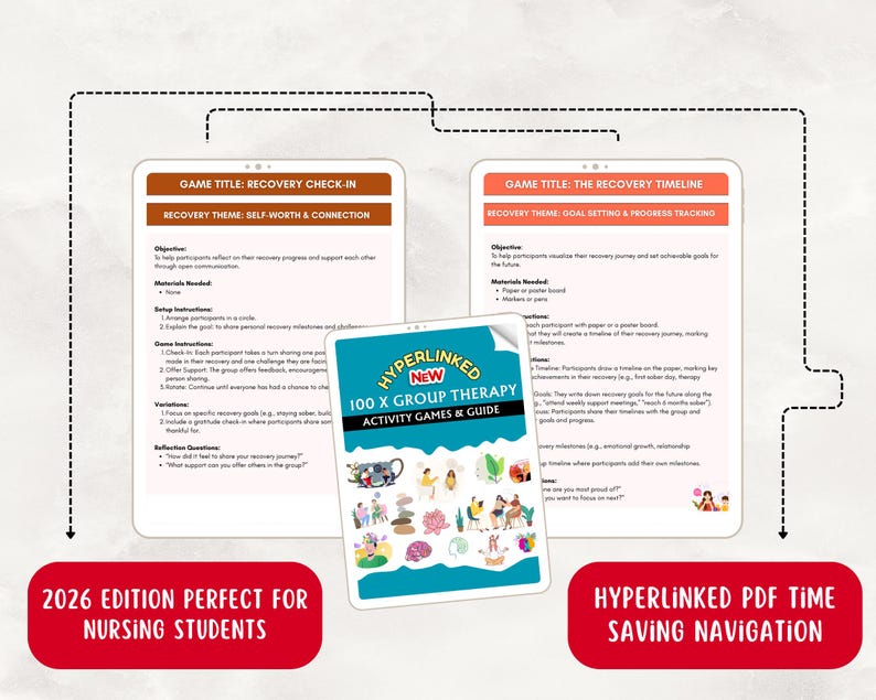 Addiction Recovery Group Therapy Games, Coping Skills (PDF File) image 9