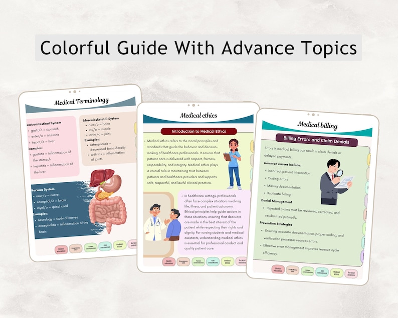 Medical Assistant Study Guide Bundle, Hyperlinked CMA/MA Exams (PDF Download) image 11