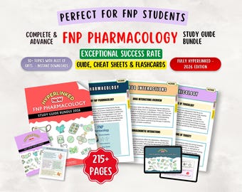 FNP Pharmacology Review: Nurse Practitioner Study Guide & Practice Questions Hyperlinked 2026 (PDF File)