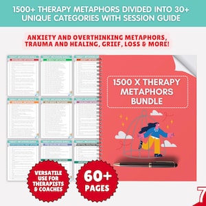 Therapy Metaphors Bundle: 1500+ Client Engagement Tools (PDF File)