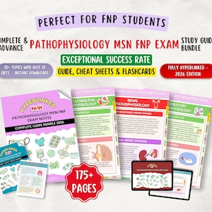 Advanced Pathophysiology MSN FNP Exam Notes All Exams - Pathophysiology Disease Management - 2026 Edition