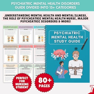 Psychiatric Mental Health Nursing Study Guide: 2025-26 Edition (PDF File)