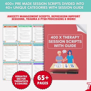 Therapy Session Scripts: Mental Health & Psychotherapy Tools (PDF Download)