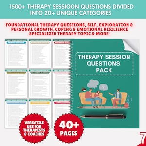 Therapy Session Questions: Therapist Tools & Interventions (PDF Download)