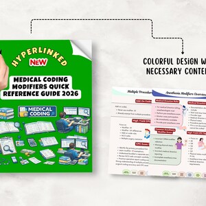 医療コーディング修飾子クイックリファレンスガイド、ICD-10、70ページ以上、2026年版（ハイパーリンク付き） 画像 8