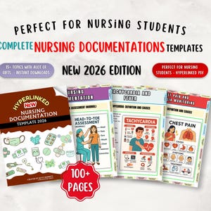 Nursing Documentation Template: Student Nurse Guide & Handoff Report (PDF Download)