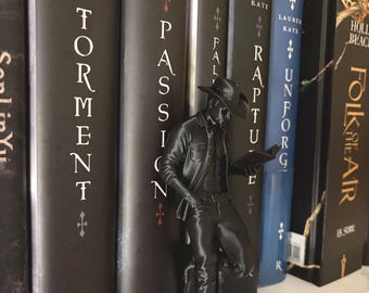 Cowboy Lettore 3D per Libreria – Decorazione Bookish Western – Inserto per Scaffale – Regalo Originale per Lettori – TikTok Decor