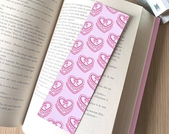 Segnalibro Cakes Romance Rosa | Bookmark Bookish | Regalo per Lettori