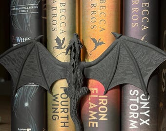 Decorazione Libreria Drago • Bookshelf  • Segnalibro 3D Fantasy • Regalo per Lettori • Decorazione Scaffale Book Nook • Idea Regalo Fantasy
