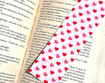 Segnalibro Hearts Romance Rosa | Bookmark Bookish | Regalo per Lettori