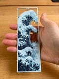 Bookmark with The Great Wave by Hokusai | luxury book accessory product logo