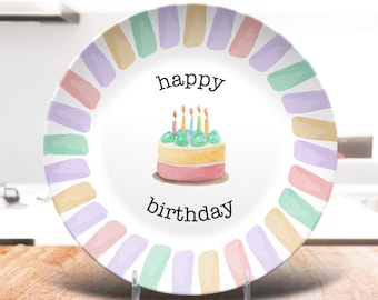 Family Happy Birthday Plate, 1st Birthday Plate, Celebration Birthday Keepsake, Kids Happy Birthday Plate, Birthday Gift, Smash Cake Plate