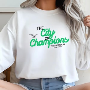 Philadelphia Eagles Football Crewneck Sweatshirt: Super Bowl Champs Sweatshirt, Eagles Sweatshirt, Gift for Eagles Fan, Eagles Gift for Mom