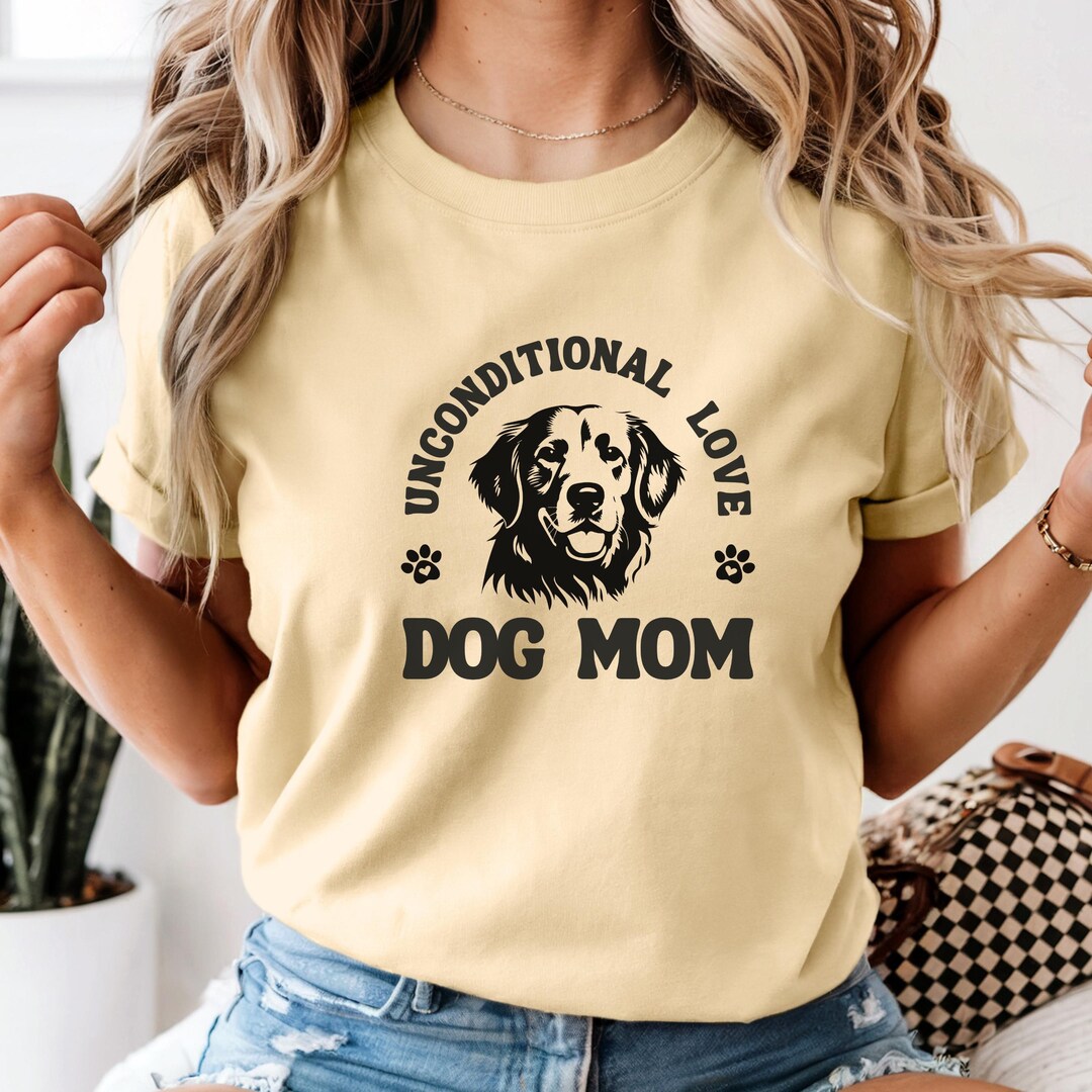 Golden Retriever Dog Mom and Dad T-shirt: Comfort Colors Pet Lover Tee ...