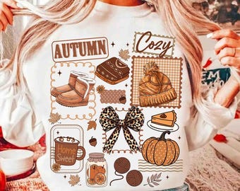 Girly Fall Png, Cozy Season Png, Preppy Fall Pumpkin Png, Lace Fall Cozy Season Bow PNG, Fall Shirt Png, Autumn Png, Fall Sublimation Design