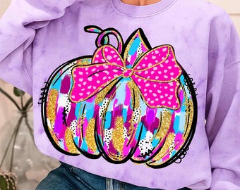 Preppy Herbst Kürbis PNG, Kürbis Spritzer PNG, Pinselstrich Png, Kürbisgewürz, Herbst Kürbis Shirt, Realistische Farbe Png, Faux Glitter