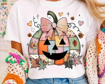 Floral Pumpkin png, Floral Patchwork png, Fall Pumpkin png, Autumn png, Fall Girly png, Fall Sublimation, Tis the season, Pumpkin png