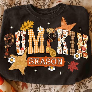 Pumpkin Season PNG, Retro Halloween PNG, Preppy Pumpkin Bow Png, Halloween Shirt Png, Trendy Fall Pumpkins, Spooky Season Png