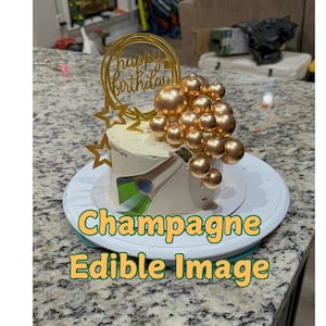 Custom Edible Sugar/Icing Sheets (pre cut), Cake Topper, Cake, Cookies, Cupcake, Drink Toppers for Celebrations, Birthdays and anniversary!
