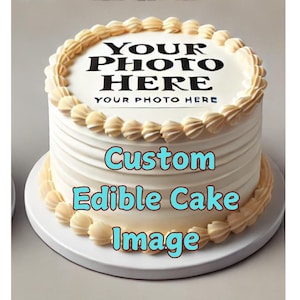 Custom Edible Sugar/Icing Sheets (pre cut), Cake Topper, Cake, Cookies, Cupcake, Drink Toppers & more!