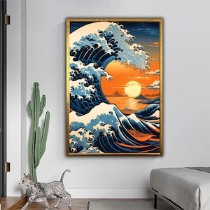 Great Wave – Japanese Style Canvas Print | Zen Waves in Harmony