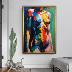 Color Embrace - Impression sur toile abstraite | Une beauté audacieuse dans chaque coup
