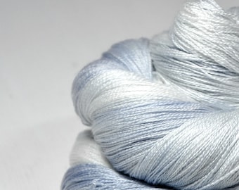 Ghosts under the misty moon - Merino / Silk Cobweb Yarn - Hand Dyed Yarn - handgefärbte Wolle - DyeForYarn