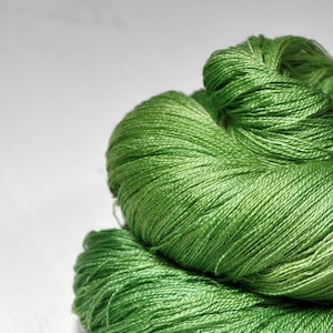 Leafy Merino / Silk Cobweb Yarn Hand Dyed Yarn handgefärbte Wolle DyeForYarn image 1