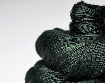 Lost in the coniferous forest - Merino / Silk / Yak Lace Yarn - MerSiYak - Hand Dyed Yarn - Wolle handgefärbt - DyeForYarn